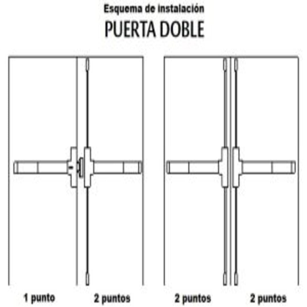 Barra Antipánico serie 300 - 2 Puntos F180