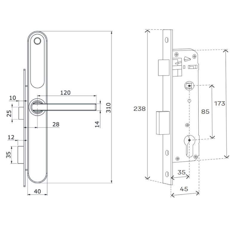 Cerradura Digital Inteligente YSD100 B35