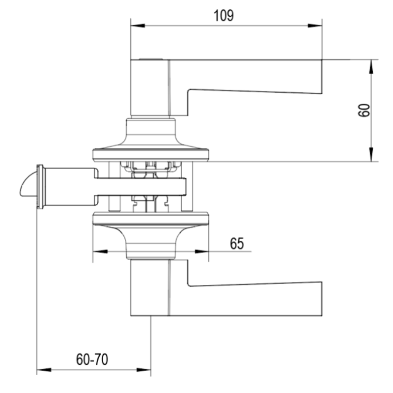 Pack 3 Cerraduras Tubular Milano FX Libre Paso Níquel