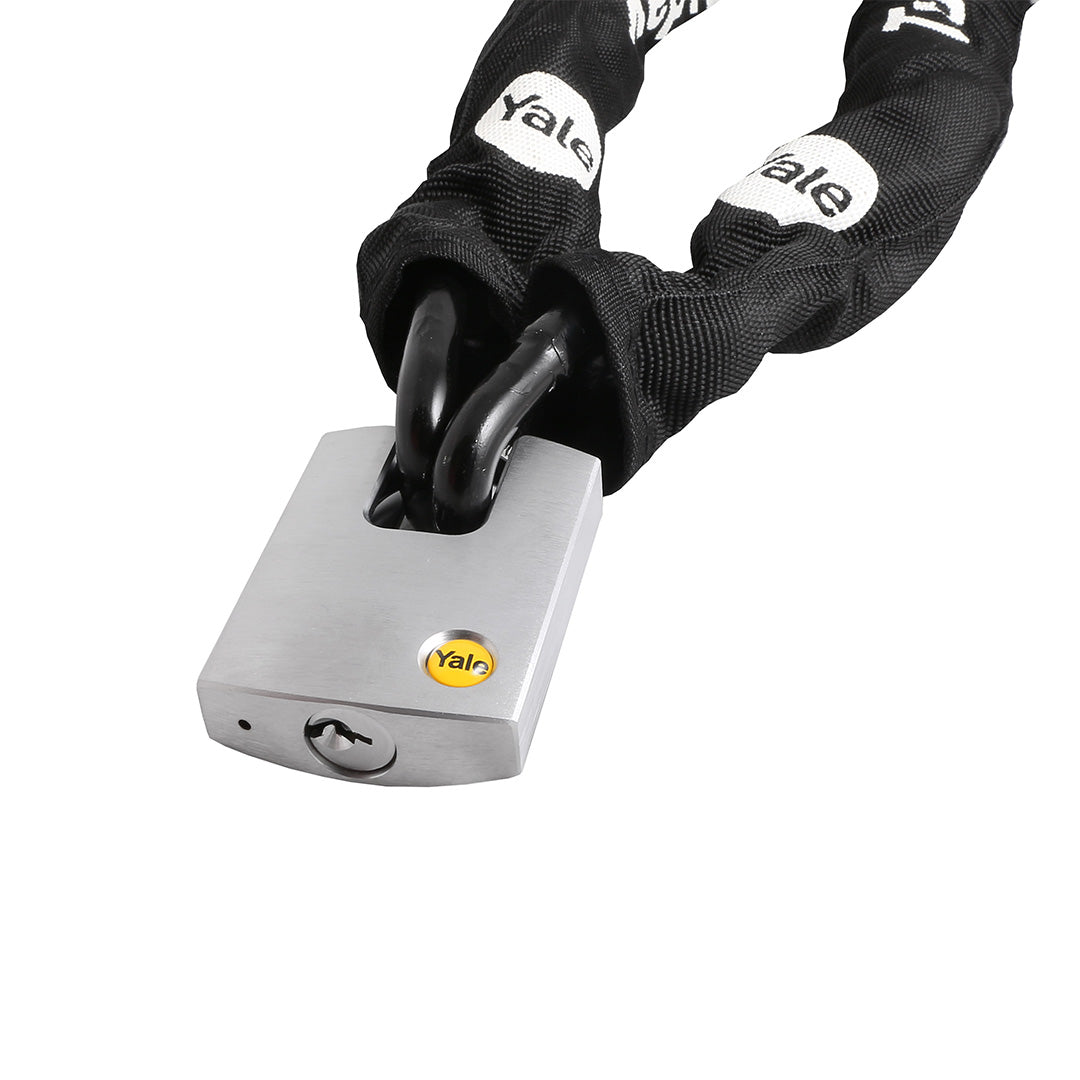 Pack Cadena Seguridad 1,4 mts + Candado Y122 50mm