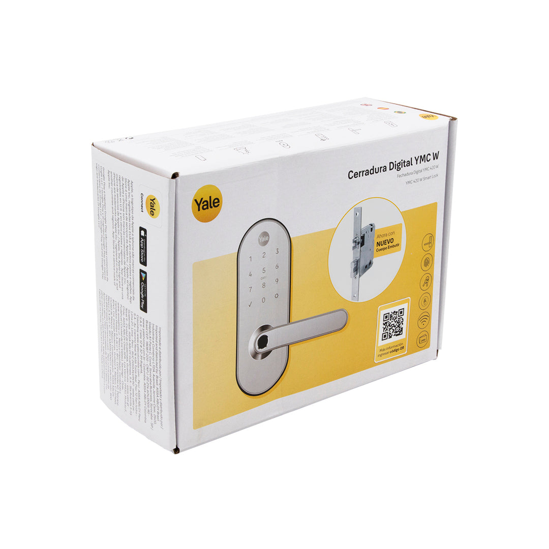 Cerradura Digital Inteligente YMC420 – Apertura Códigos/Tarjetas/Huella