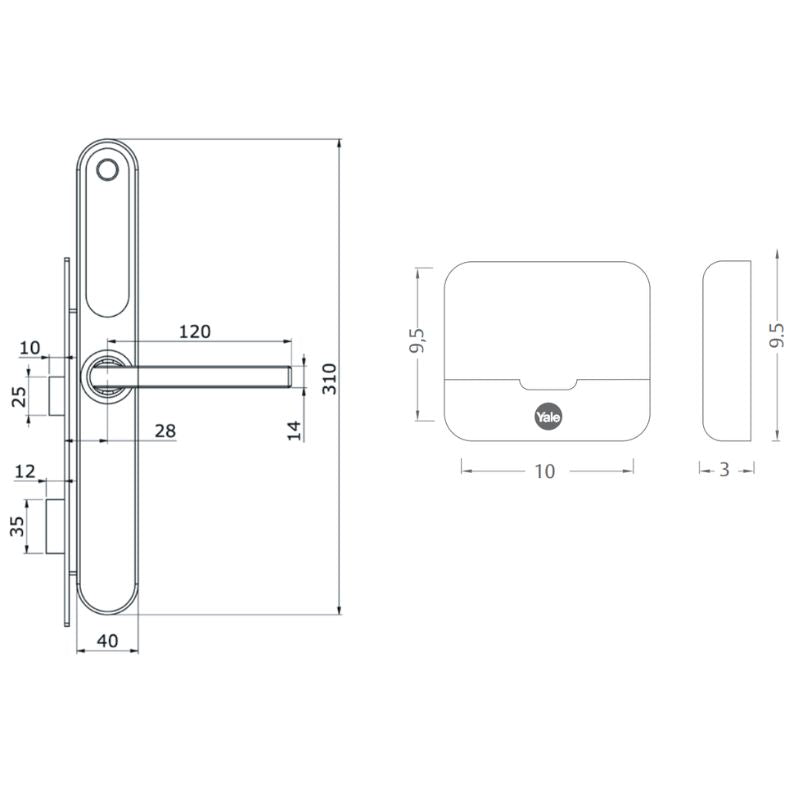 Smart Pack Cerradura Digital Inteligente YSD100 B60