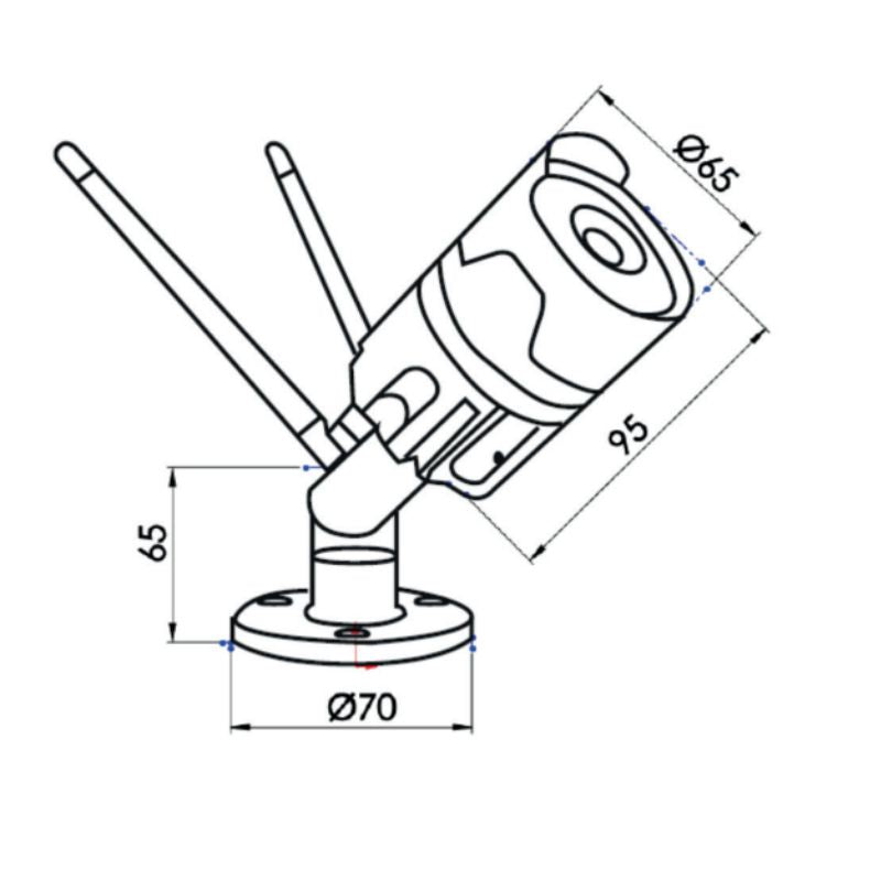 Camara WiFi/HD, V. Nocturna, Resistente a la Lluvia y App Yale Connect Video
