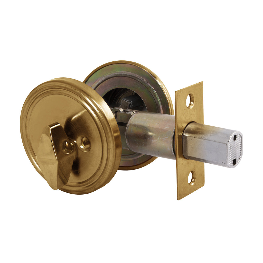 Cerrojo Auxiliar Llave/Perilla Bronce