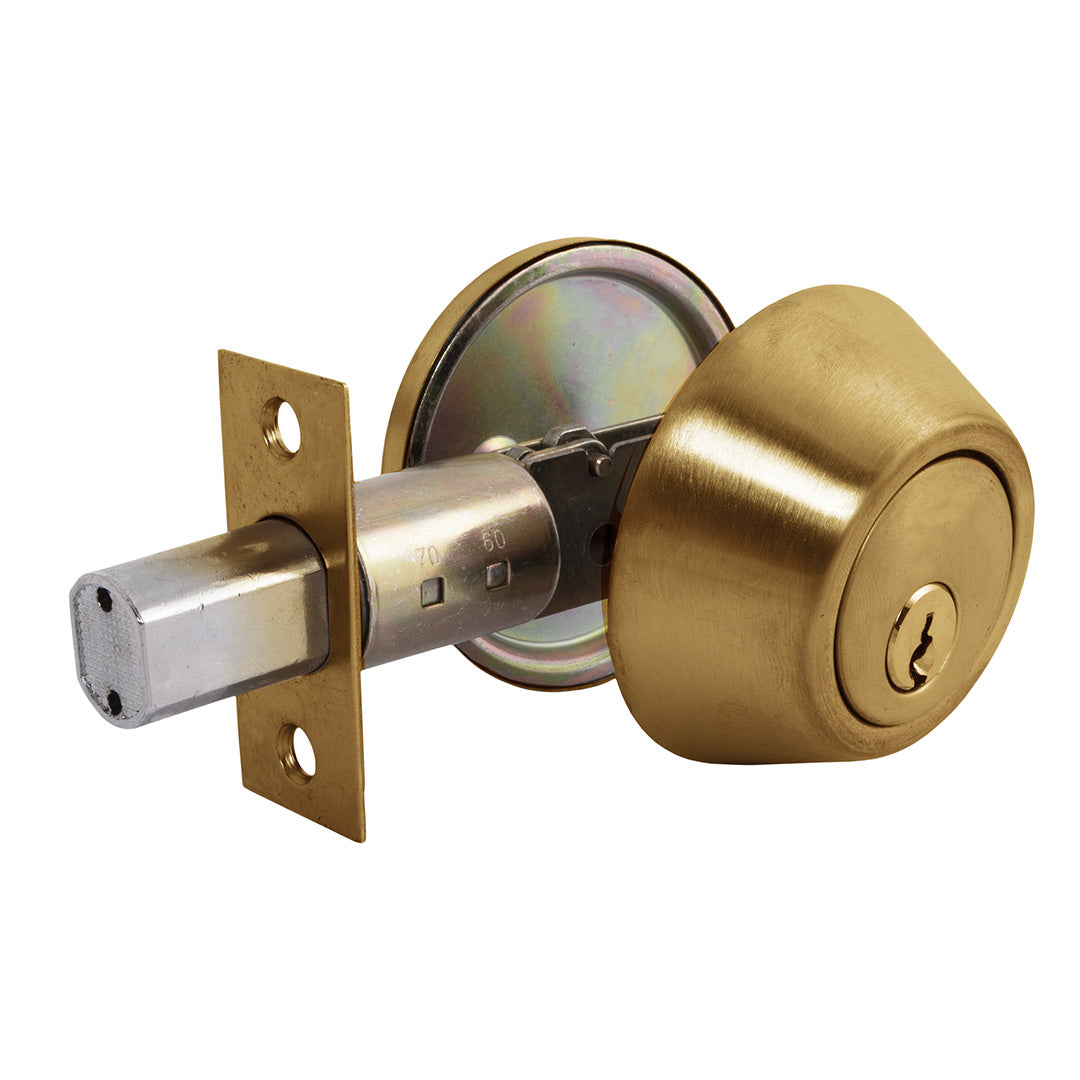 Cerrojo Auxiliar Llave/Perilla Bronce