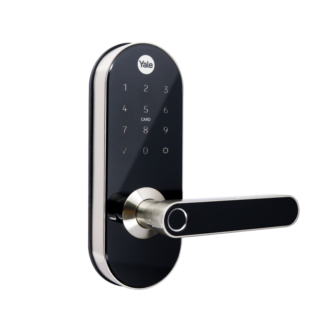 Cerradura Digital Inteligente YMC420 – Apertura Códigos/Tarjetas/Huella