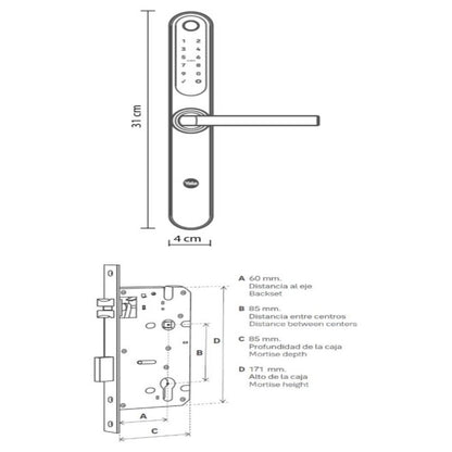 Cerradura Digital Yale YSD100 B60