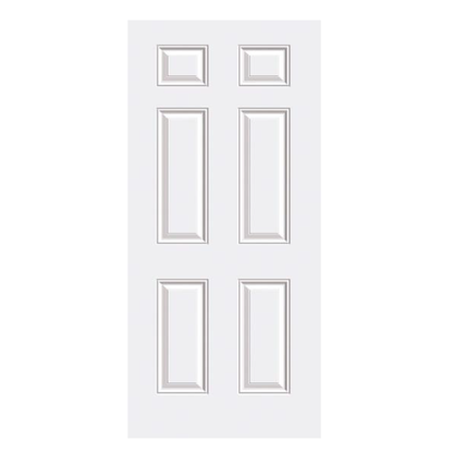 Puerta Blanca Metálica Yale con acero reforzado