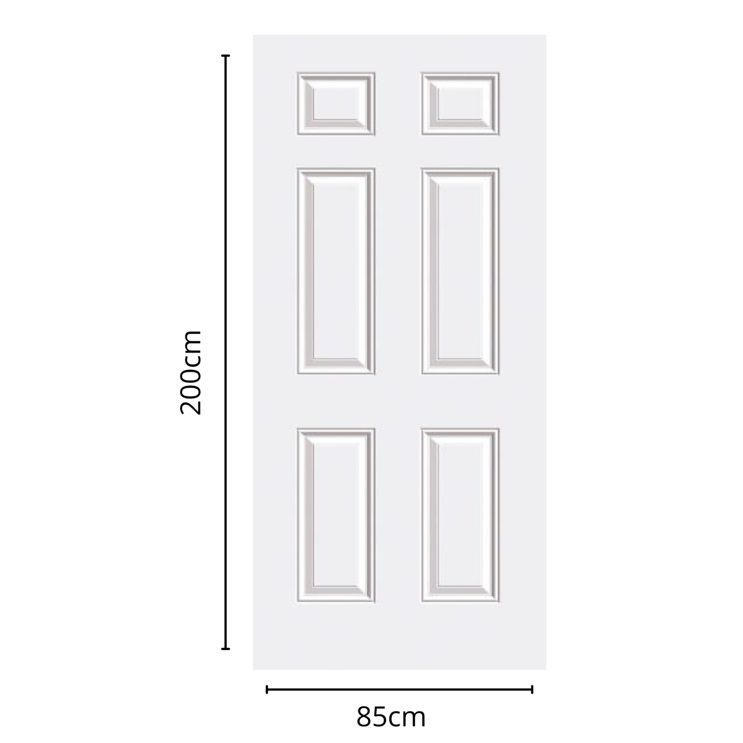 Puerta de Acceso Metálica Yale Newport Blanca de 85x200cm