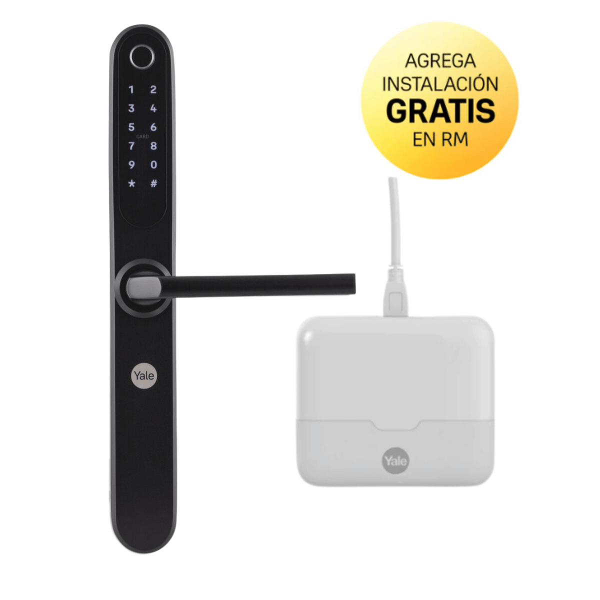 Smart Pack Cerradura Digital Inteligente YSD100 B60 Color Negro