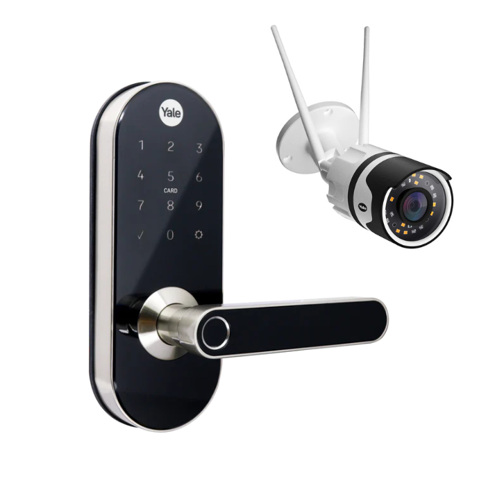 Pack de Cerradura Inteligente YMC420 + Cámara de Vigilancia