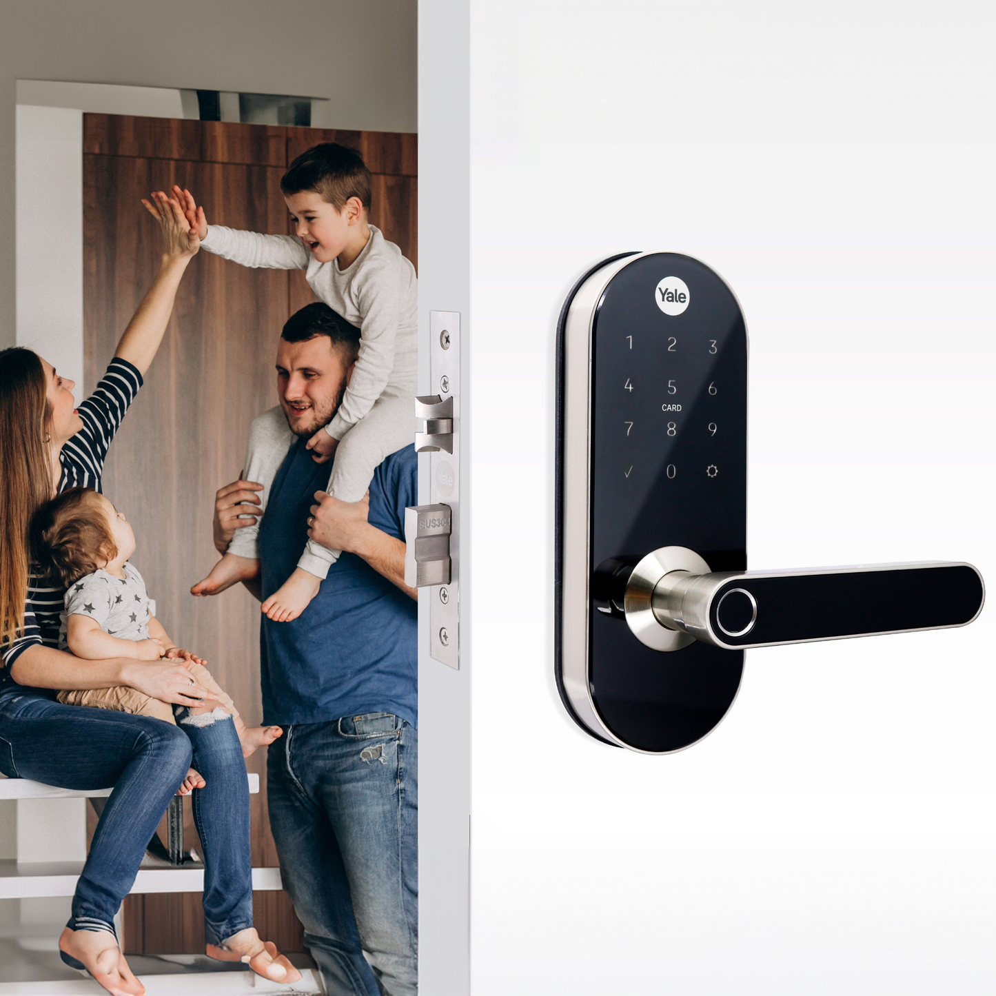 Smart Pack Cerradura Digital Inteligente YMC420+YALE Connect Wifi